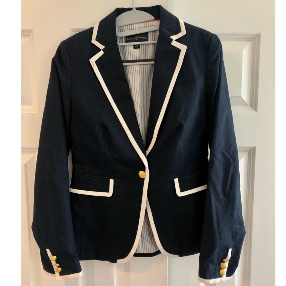 Banana republic navy blazer